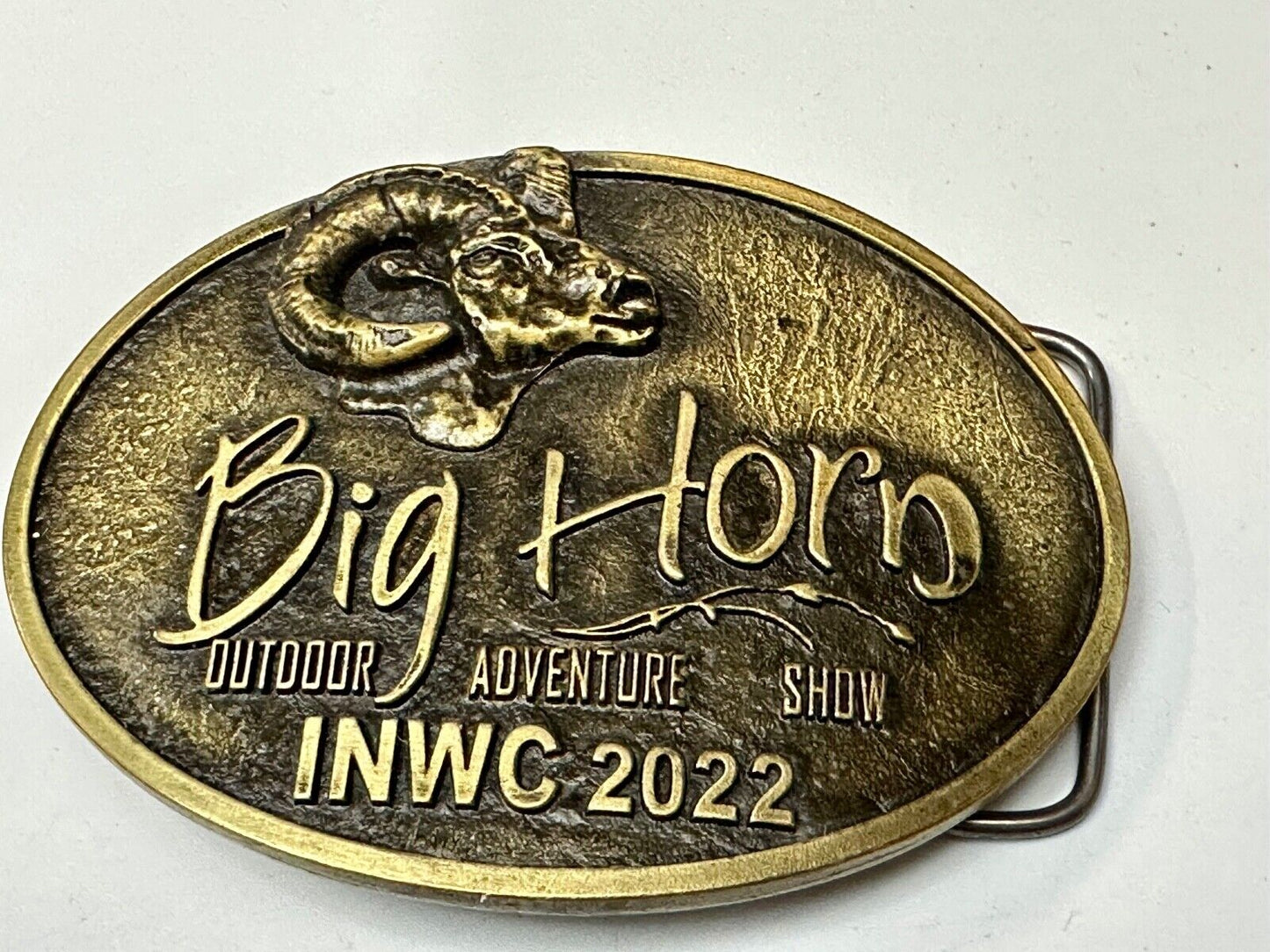 BIG HORN SHOW 2022 Outdoor Adventure Inland N.W. INWC Spokane WA Belt Buckle
