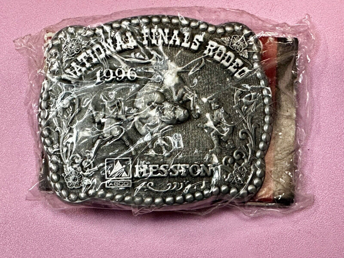 1996 NFR National Finals Rodeo NOS Youth Size Western Belt Buckle
