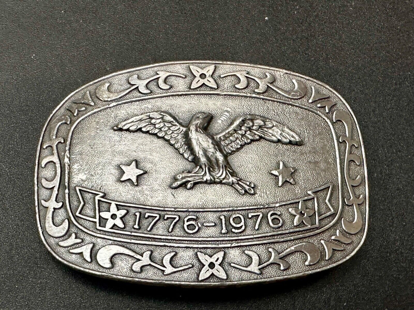 Bicentennial Eagle Patriotic USA America 70's Vintage belt buckle by Celebrity