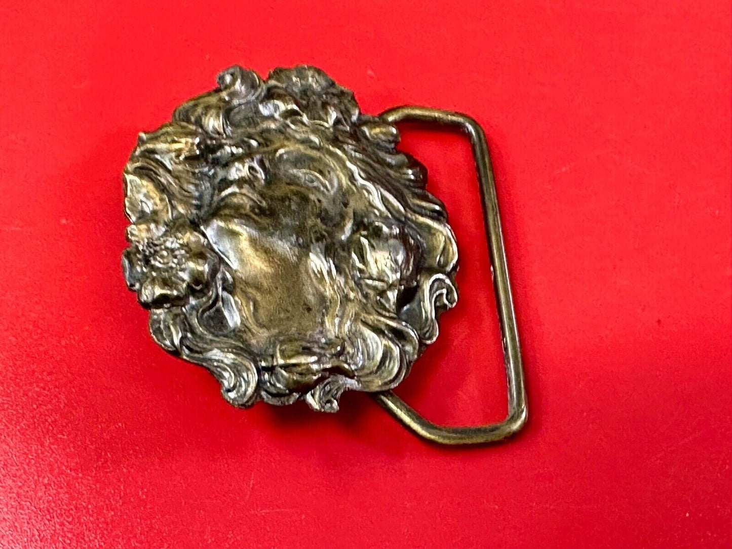 Beautiful Women's Cameo - vintage Lewis belt buckle