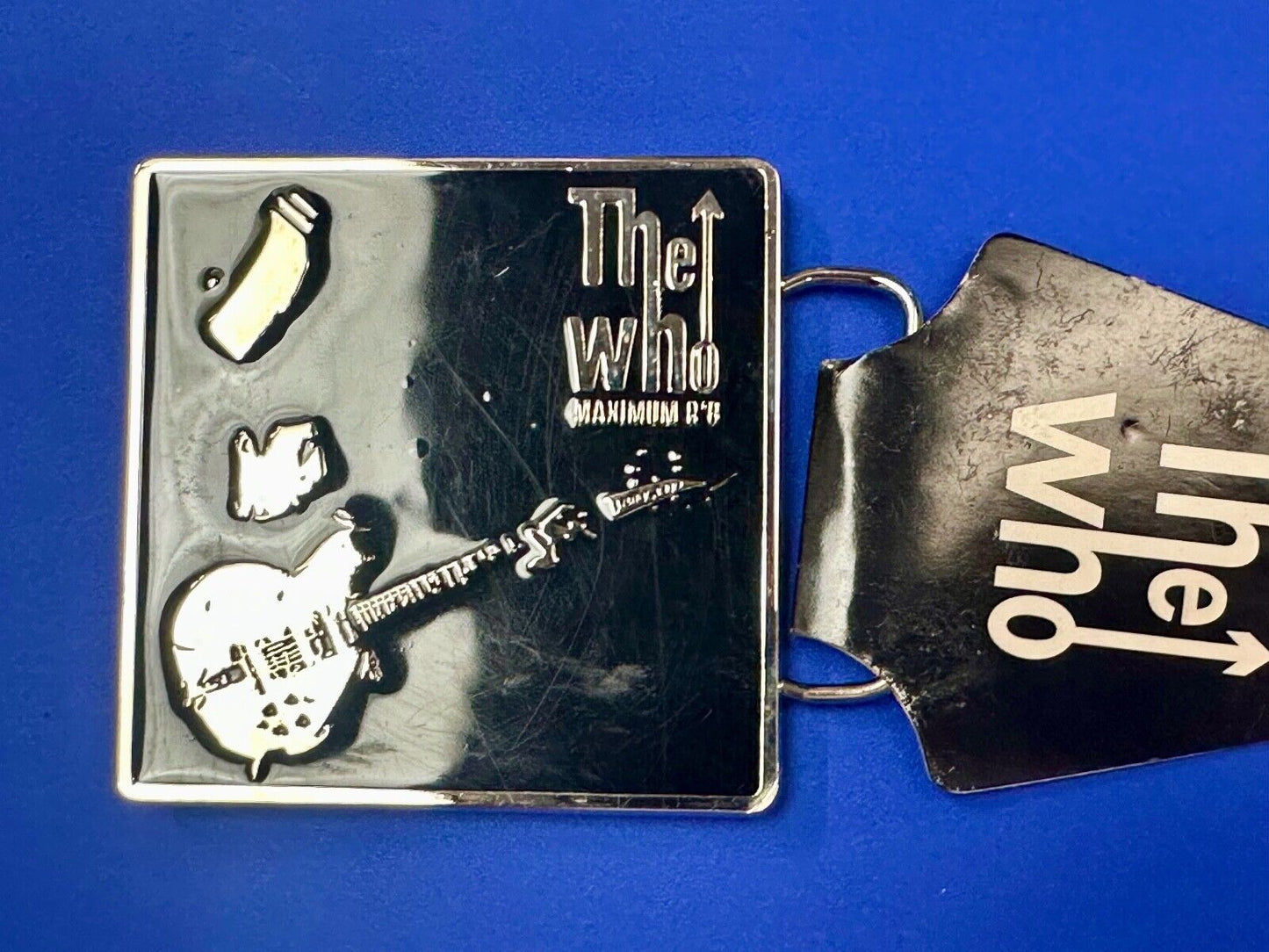 The Who - Maximum RnR Music Band Guitar Player 2005 Bravado Merch Belt Buckle