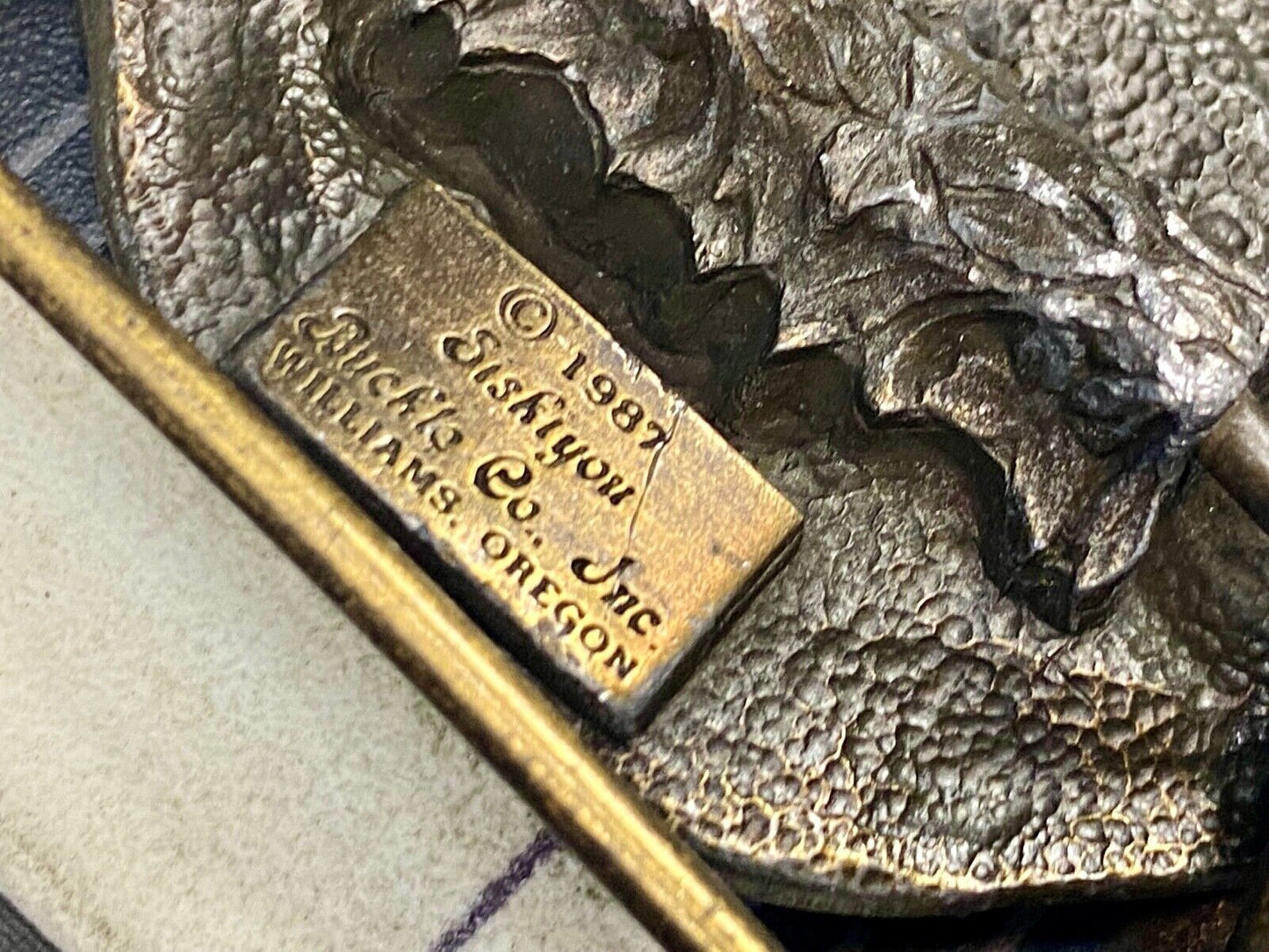 1988 Tisco Tractor Implement Supply Agriculture Farm Farming 51 Year Belt Buckle