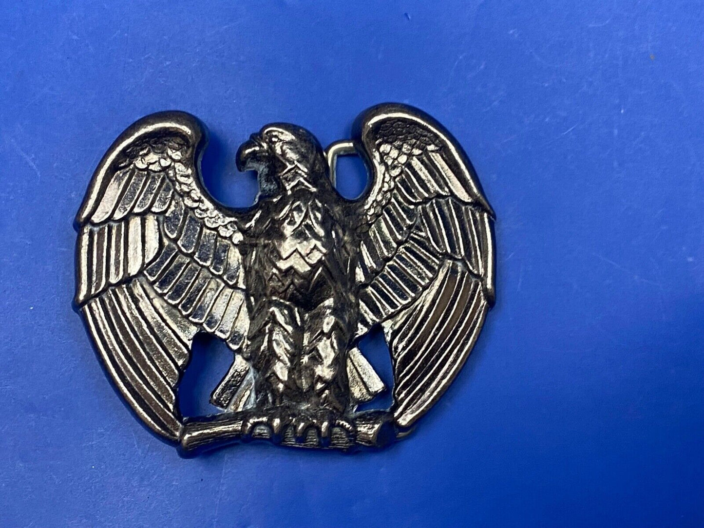 2.5" Belt Buckle Eagle Silver Metal Avon Spread Wings 3D Raptors Birds