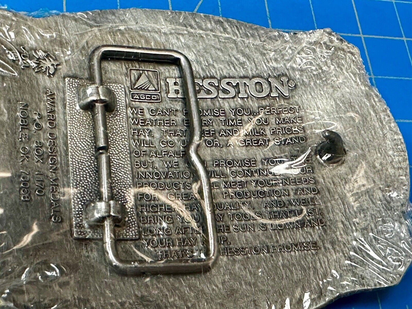 1997 ADM NATIONAL FINALS RODEO ADULT NFR NOS 50 YEAR ANNIVERSARY BELT BUCKLE