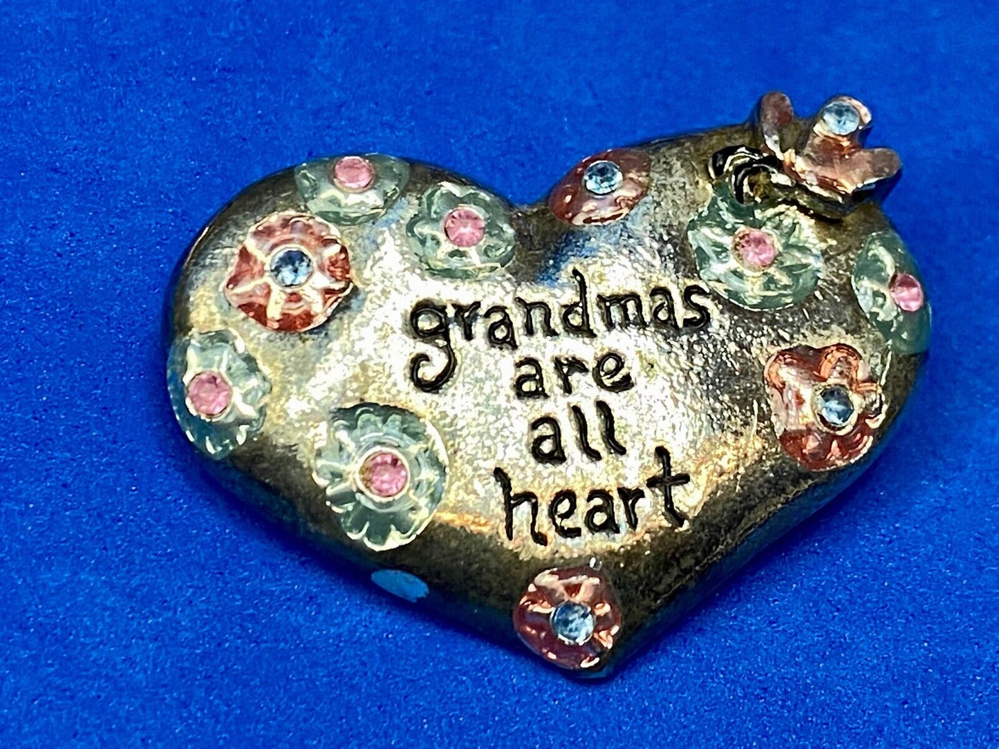 Vintage GRANDMAS ARE ALL HEART, statement brooch pin The perfect gift!
