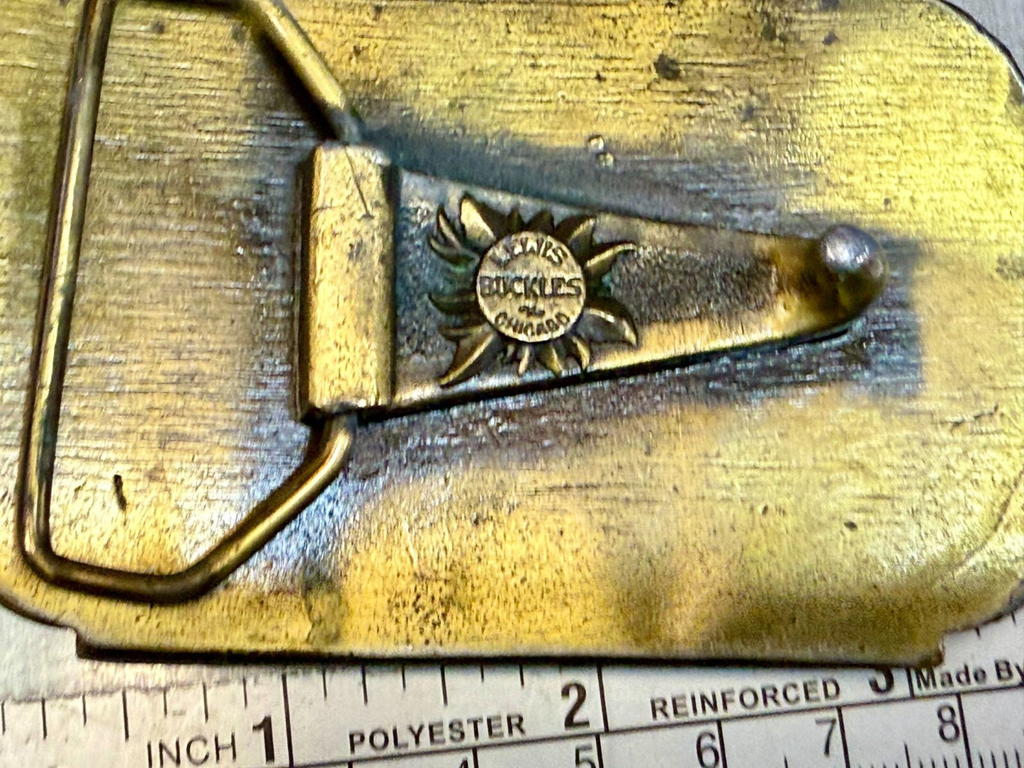 Barnstormers State Fair Show Bi Plane Fixed Wing Aircraft Lewis Belt Buckle