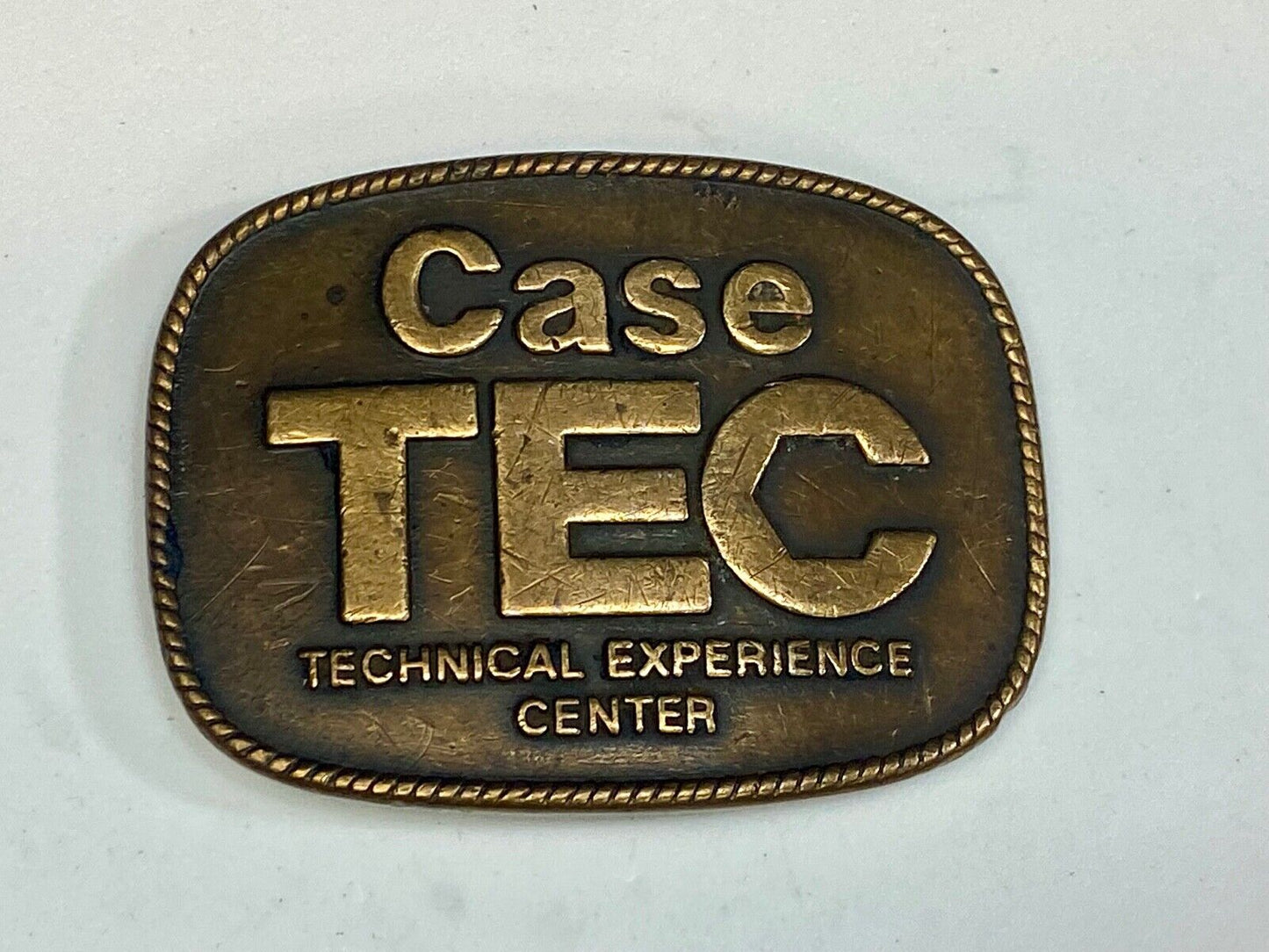 Vintage Case Tractors Tec Technical Experience Center Belt Buckle