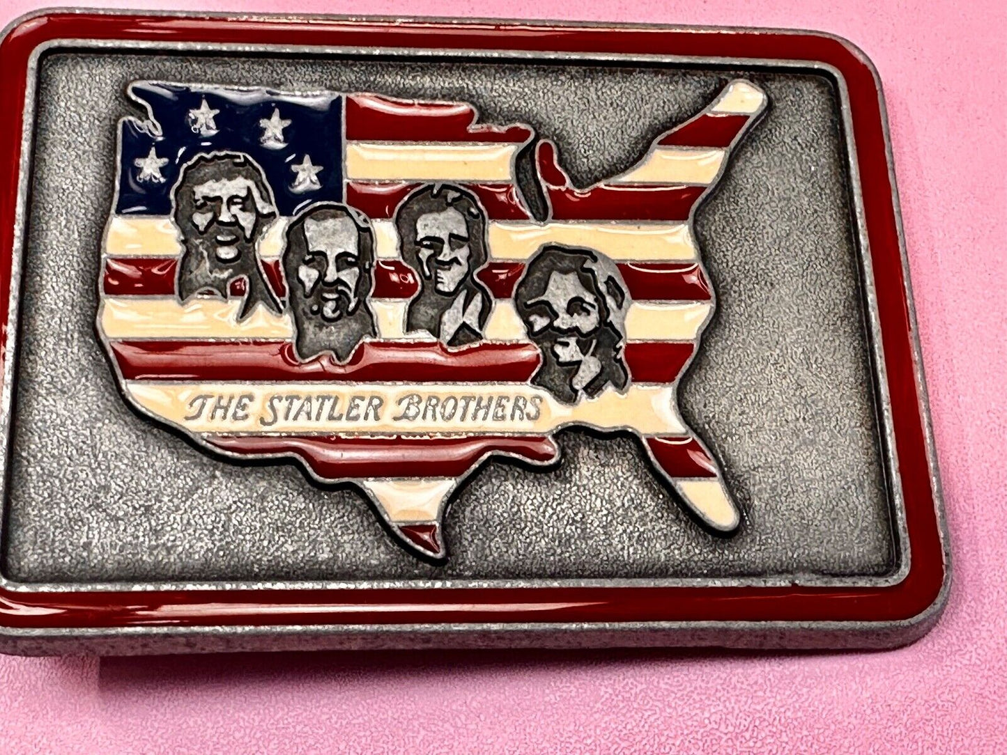 The Statler Brothers Band Country Music Band Record Promo Music Belt Buckle