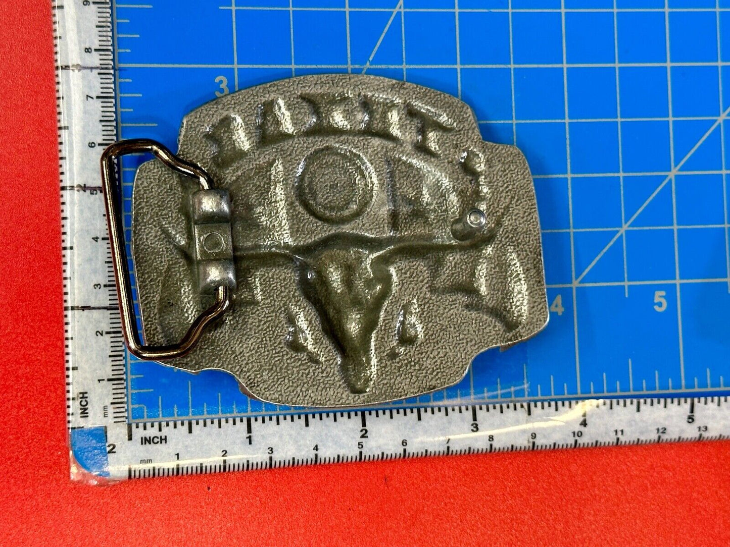 Texas longhorn - Raised dimensional everything tx belt buckle - Star Flag Rodeo