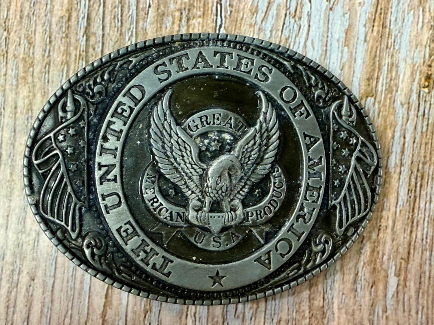 The United States Of America Vintage The Great American Belt Buckle Company