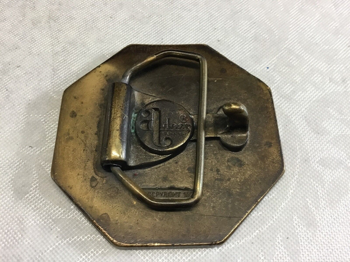 VINTAGE 1977 **MGM SPRING BRAKES** COMPANY BELT BUCKLE