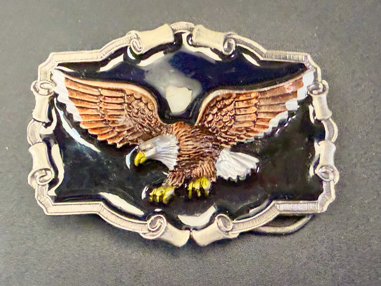 Vintage 1983 Patriotic American Bald Eagle - The Great American Buckle Co
