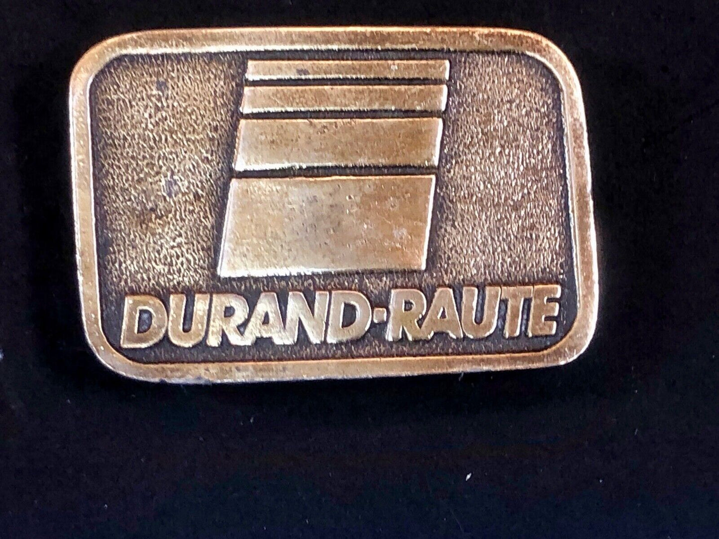 Vintage Durand - Raute Milling Machinery belt buckle by Adaisy
