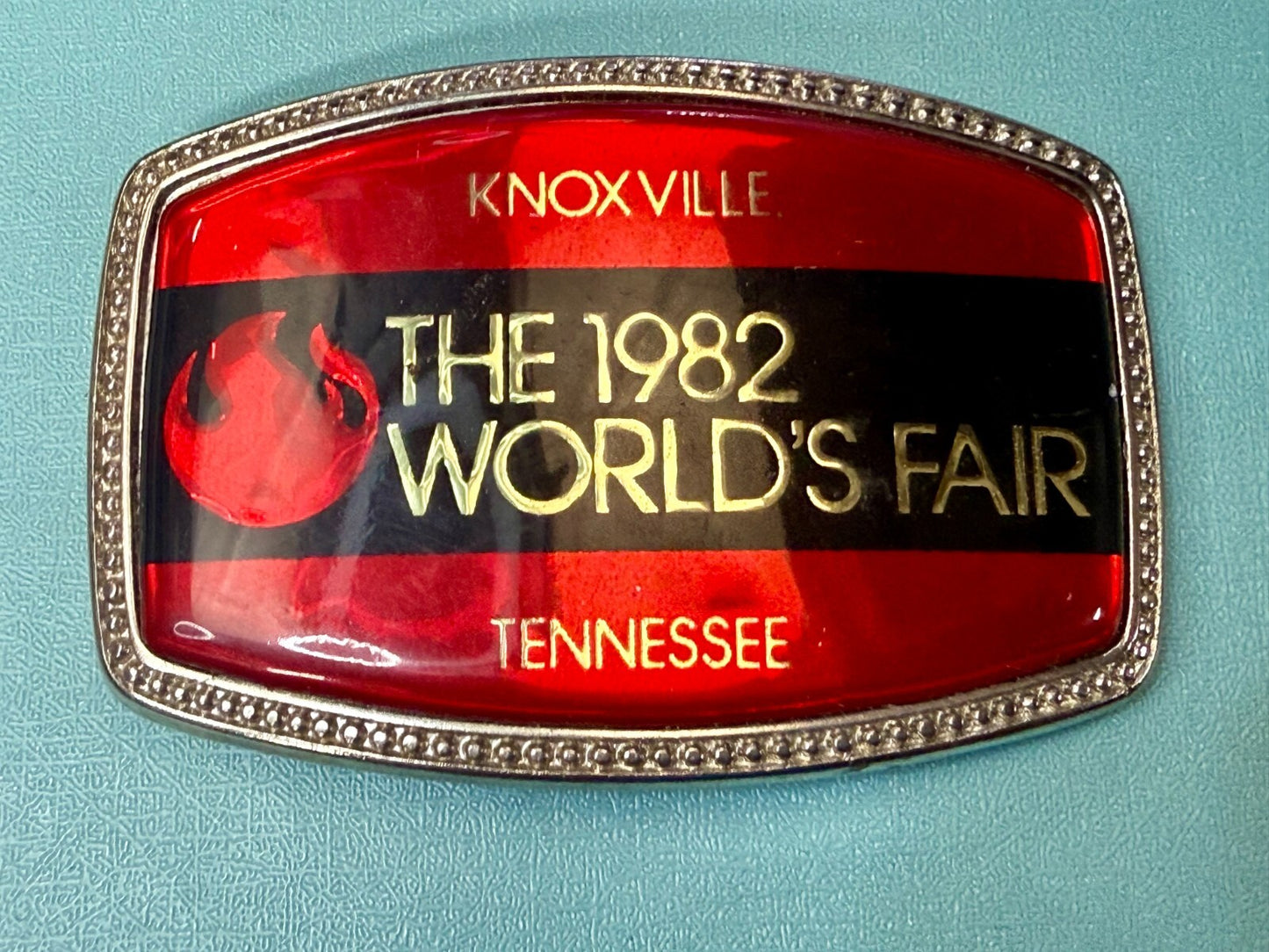 The 1982 World's Fair Knoxville Tennessee State Commemorative Belt Buckle