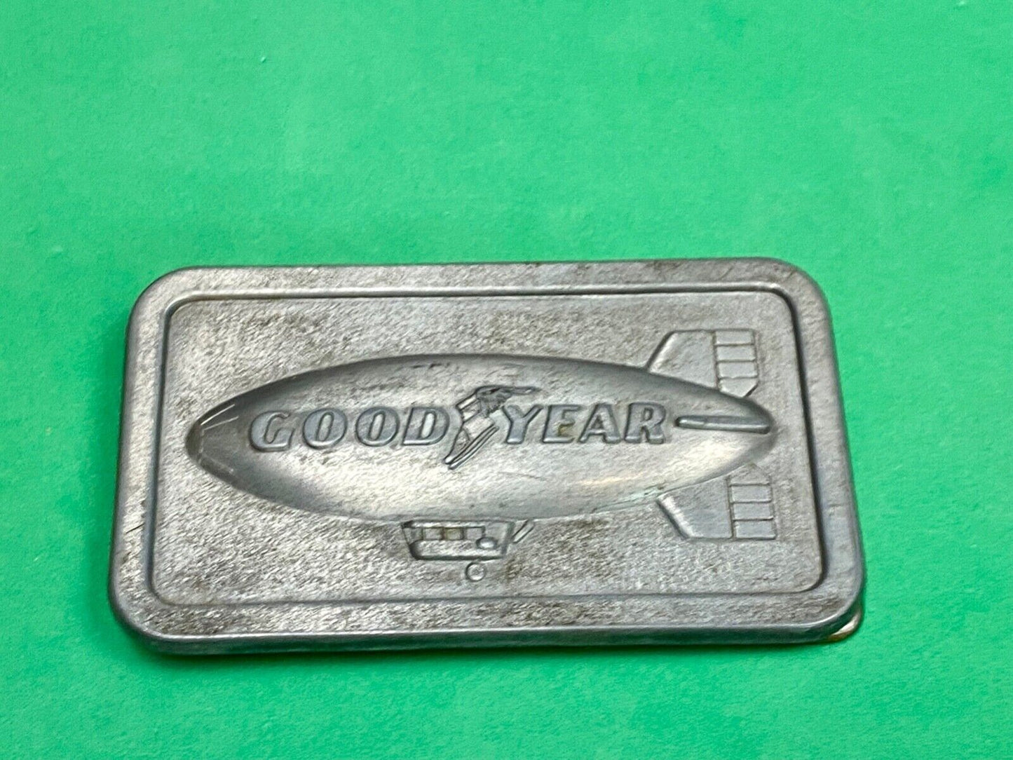 The Goodyear Blimp - Sporting Events, Tire And Rubber Company Belt Buckle