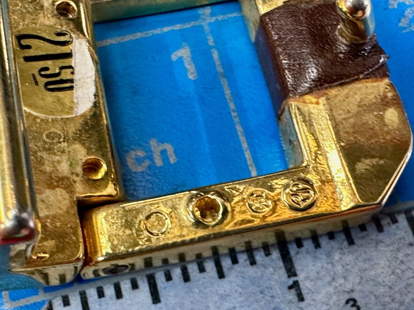 vintage Cardin small gold tone belt buckle