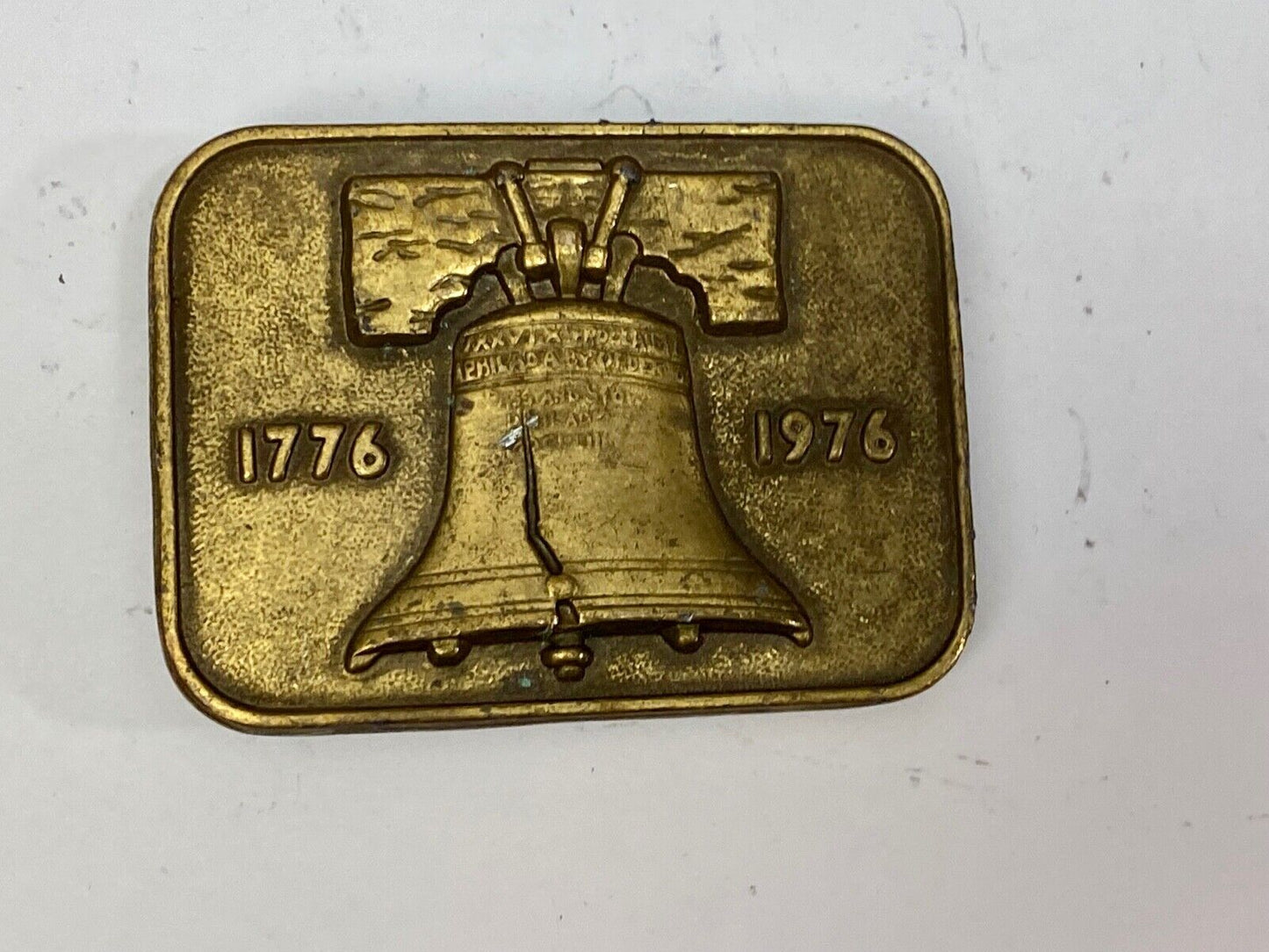 Bicentennial Liberty Bell 1776 American Belt Buckle - Hencel 1976 Mount View Ca