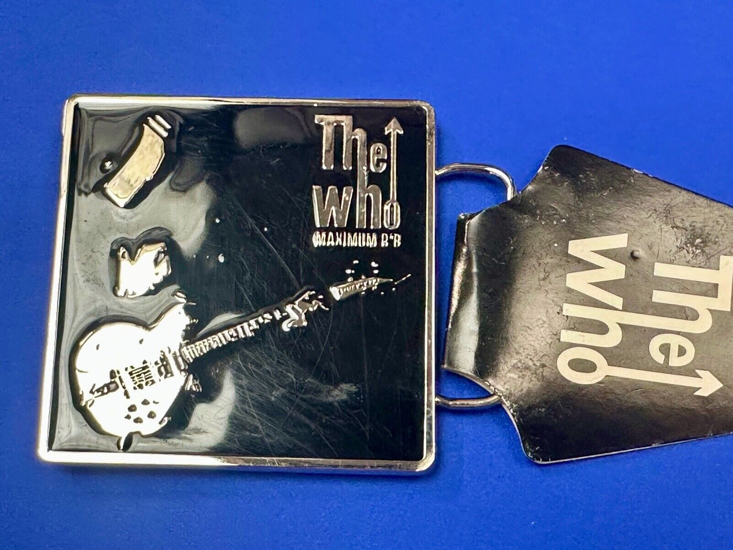 The Who - Maximum RnR Music Band Guitar Player 2005 Bravado Merch Belt Buckle