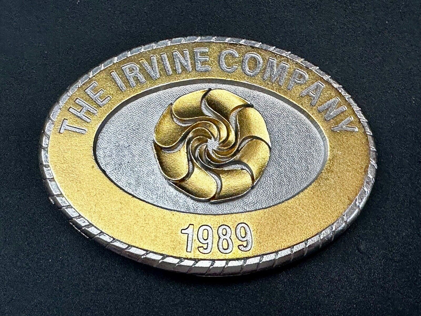 The Irvine Company 1989 Fourth Edition Collectors Western Ranch Belt Buckle
