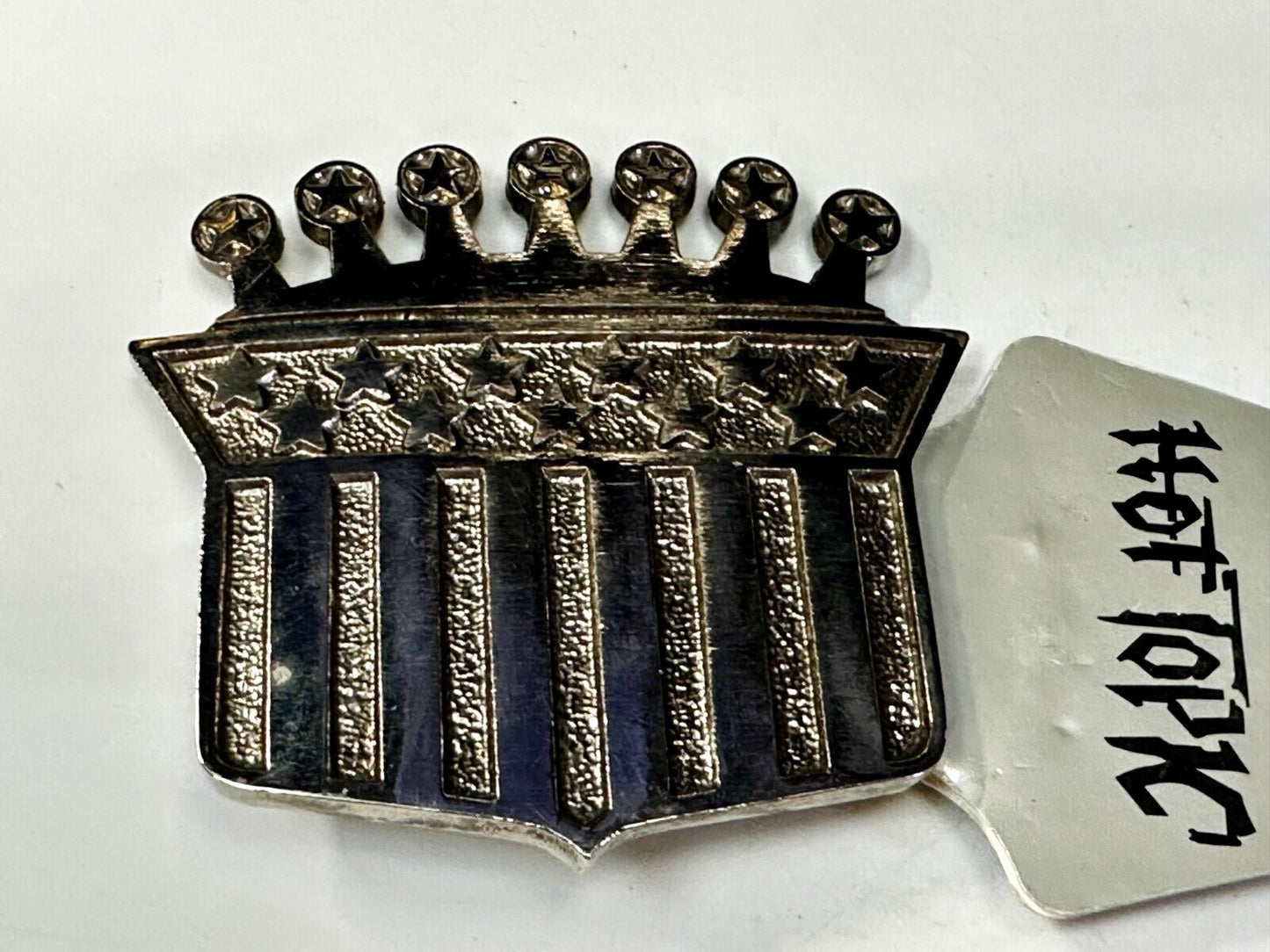 American Flag Style Crown The Originator Not The Imitator Belt Buckle Made in US