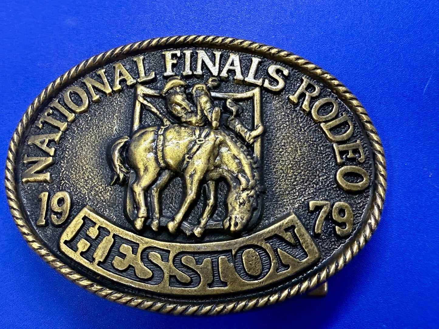 1979 Hesston NFR National Finals Rodeo Cowboys Western 5Th Edition Belt Buckle