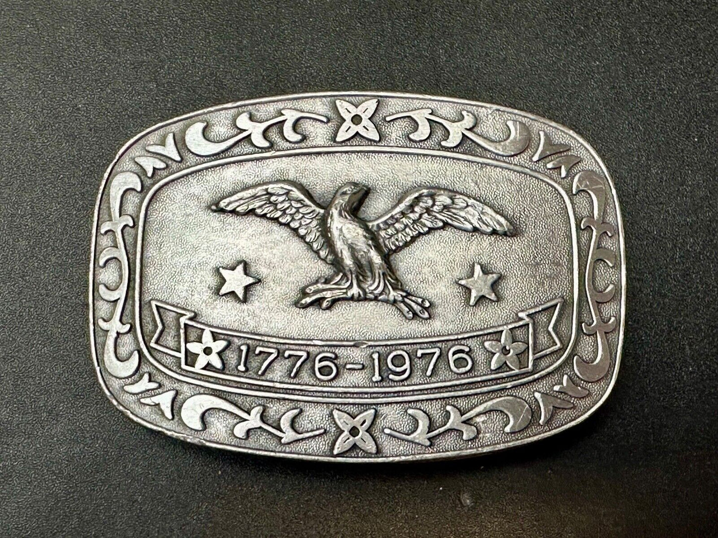 Bicentennial Eagle Patriotic USA America 70's Vintage belt buckle by Celebrity