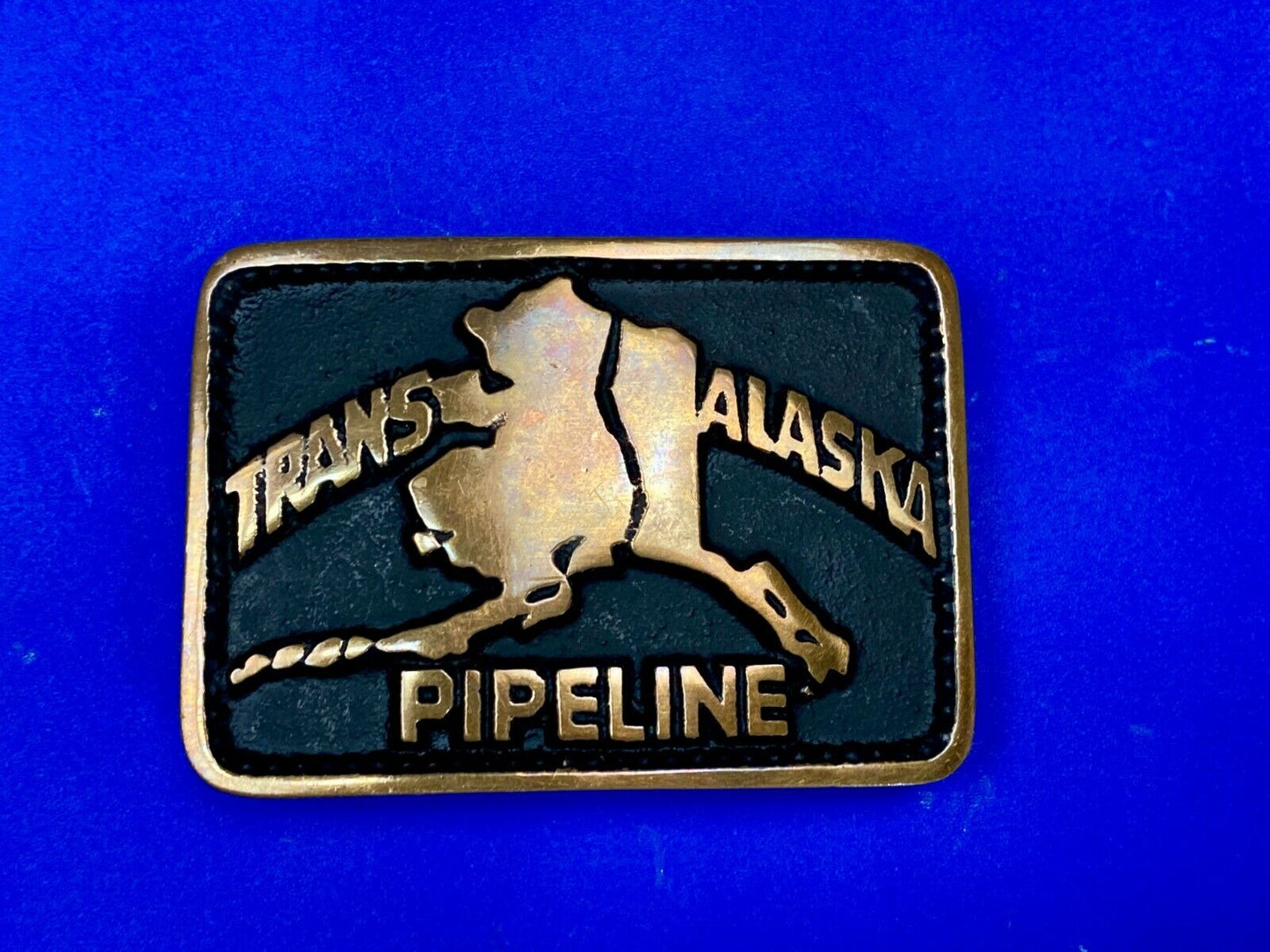 Trans Alaska Oil Pipeline Vintage Belt Buckle - 461 Of 500 Made By Fred Meyers