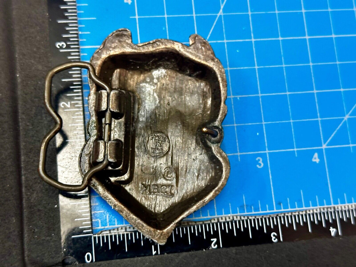 Bearded Devil Vintage MBCI Fantasy Man Head Vintage 70s Belt Buckle