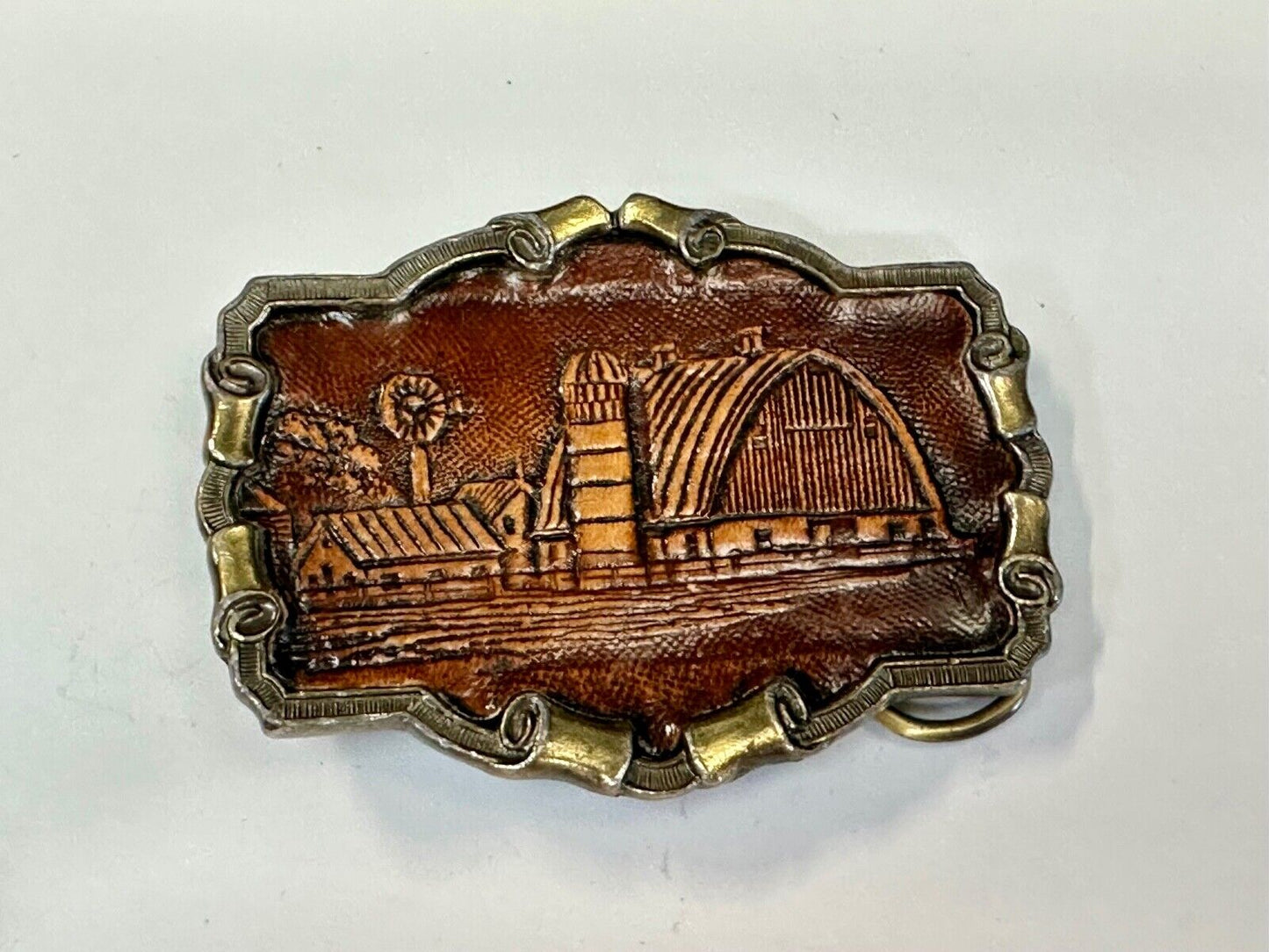 Americas Great Farmland vintage 1980 Great American vintage belt buckle Co