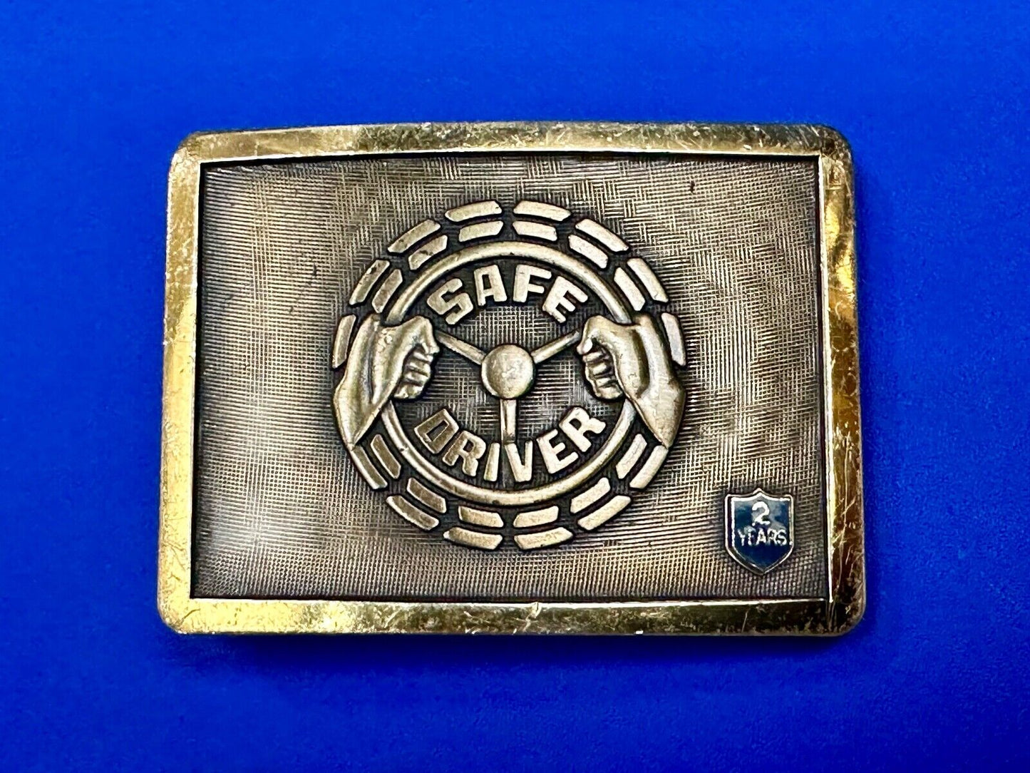 Balfour Safe driver Semi Big Rig Transport belt buckle with 2 year insert