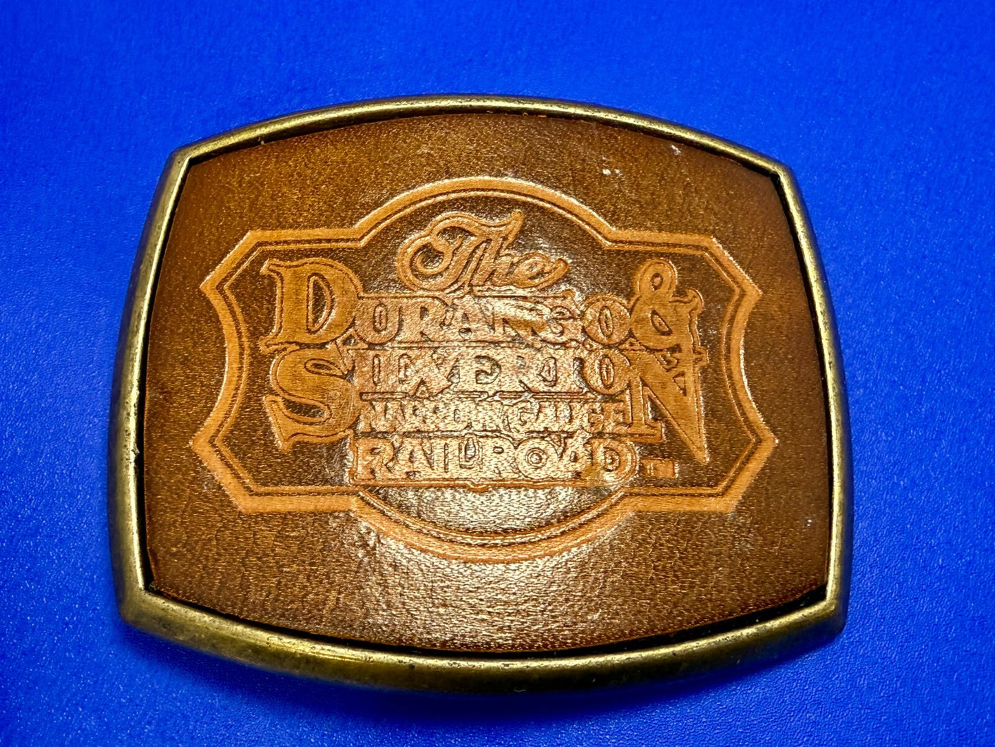 The Durango -Silverton Narrow Gauge Railroad Historic Railway Belt Buckle el Cid