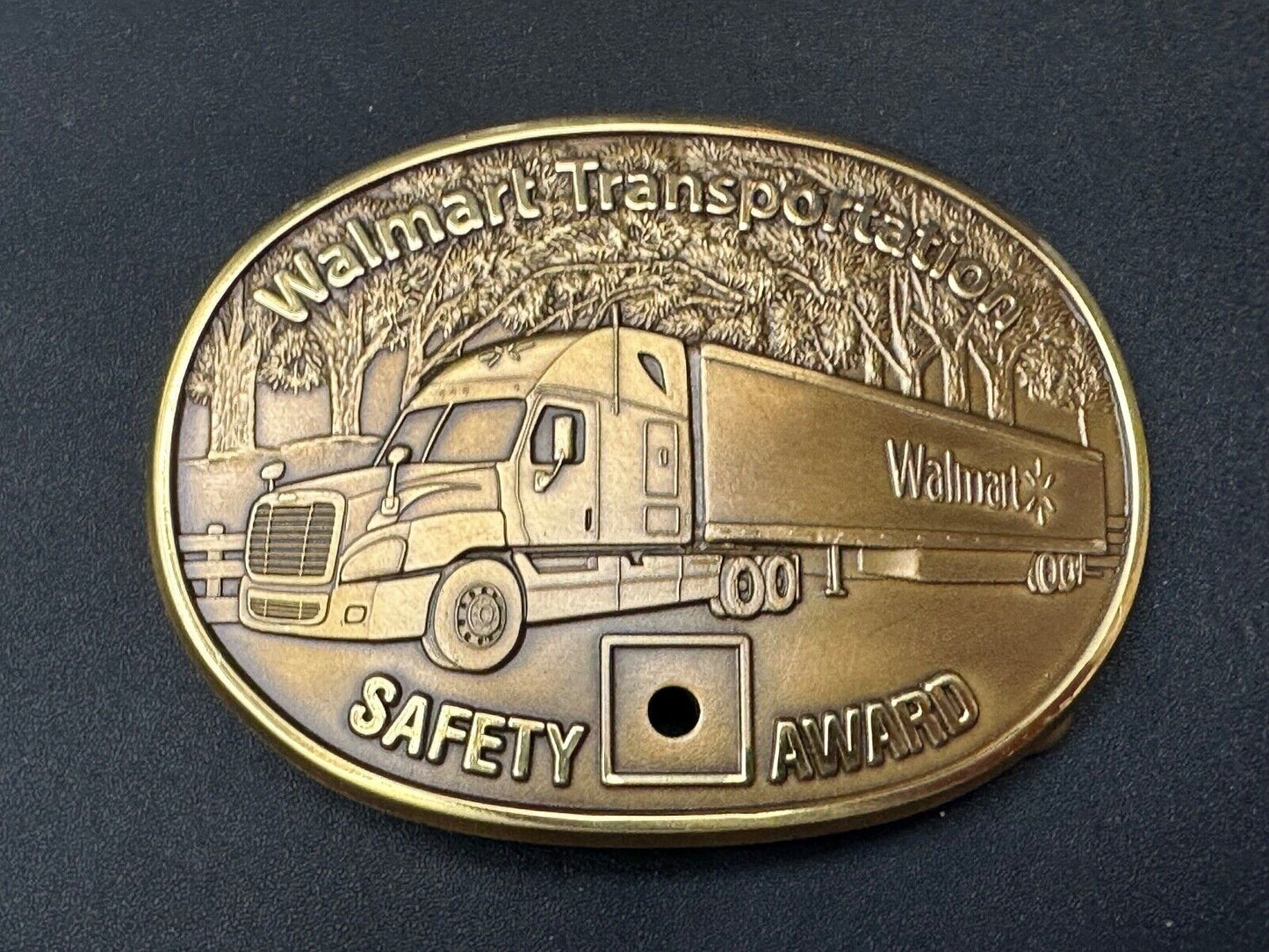 Through The Forrest Walmart Transportation Semi Drivers Safety Award Belt Buckle