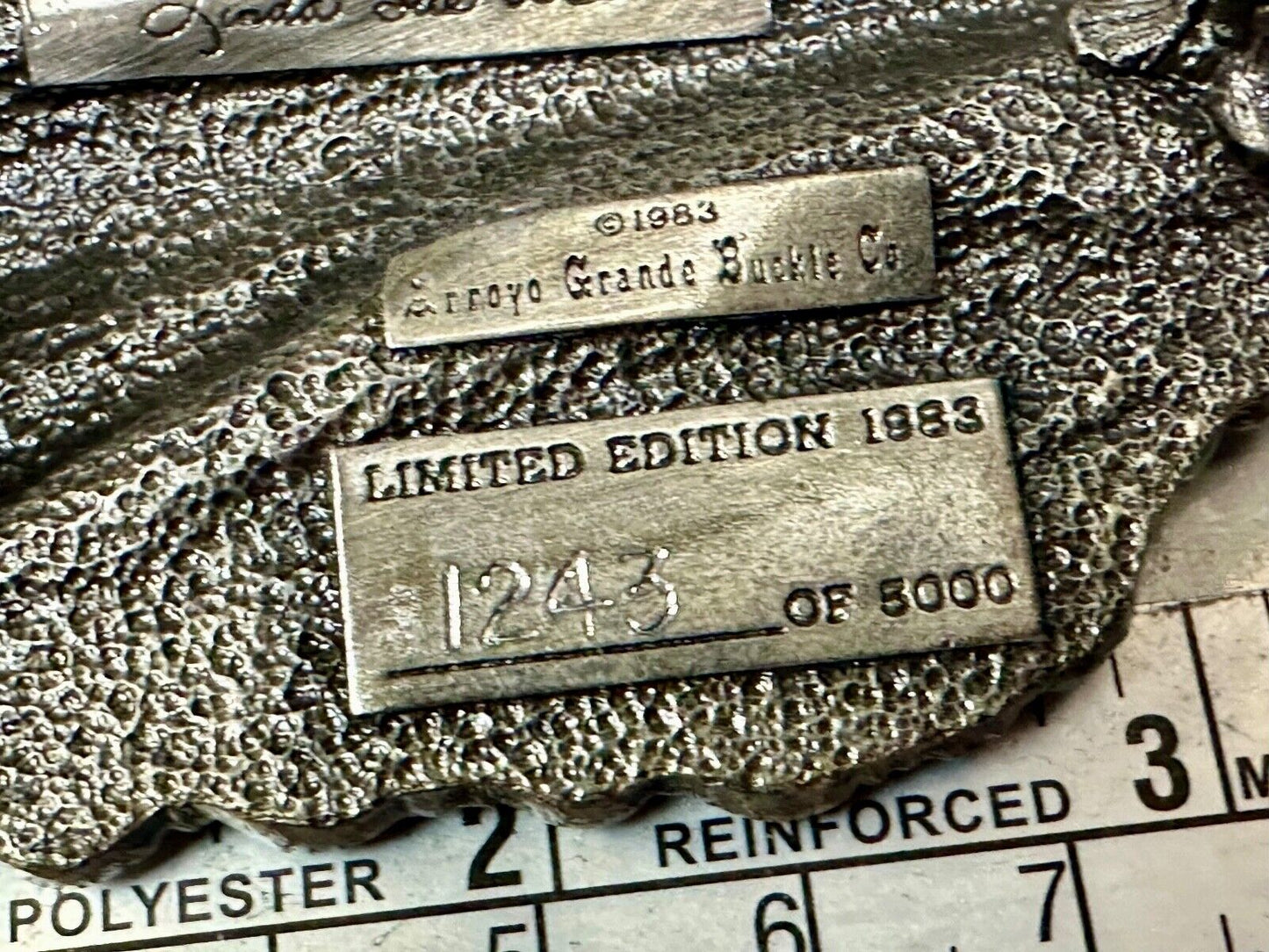 1983 American Aviation Commemorative Plane Pilots belt buckle by Arroyo Grande