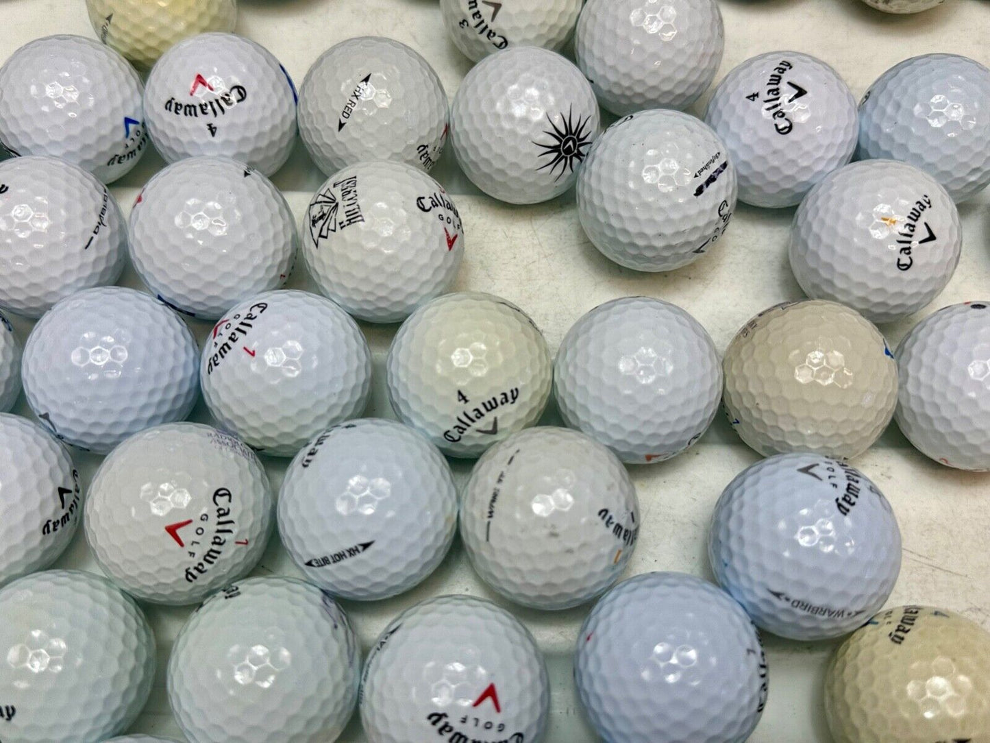 53 Used Calloway Golf Balls Lot - All Kinds! Great For Practice!