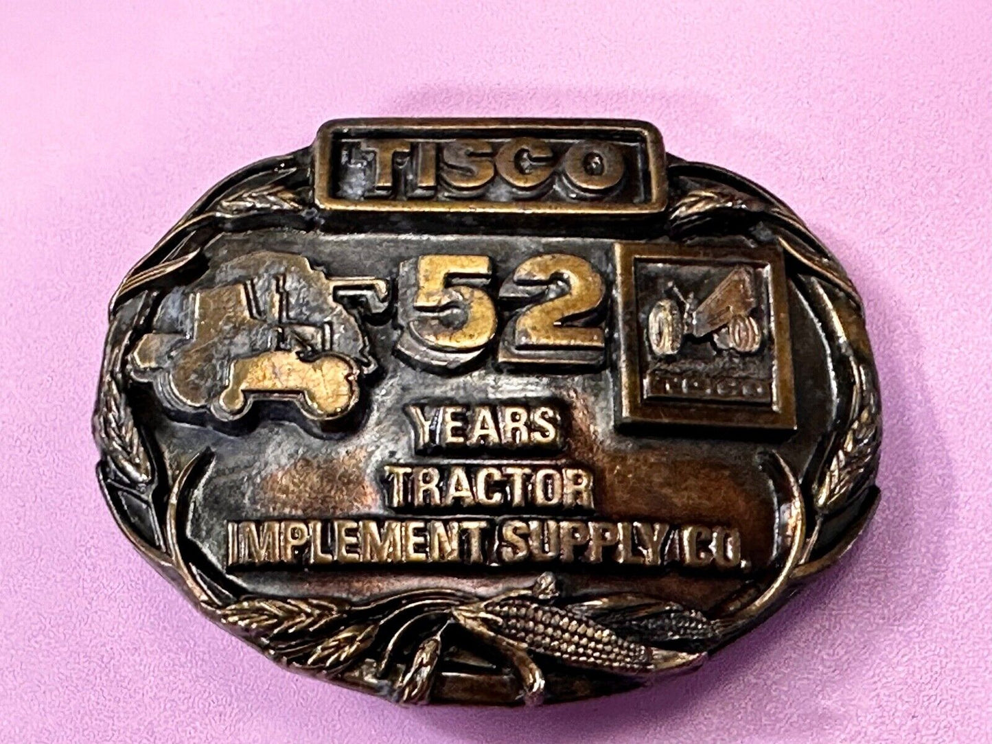 Tisco 52 Years Tractor Implements Supply Commemorative Belt Buckle by Siskiyou