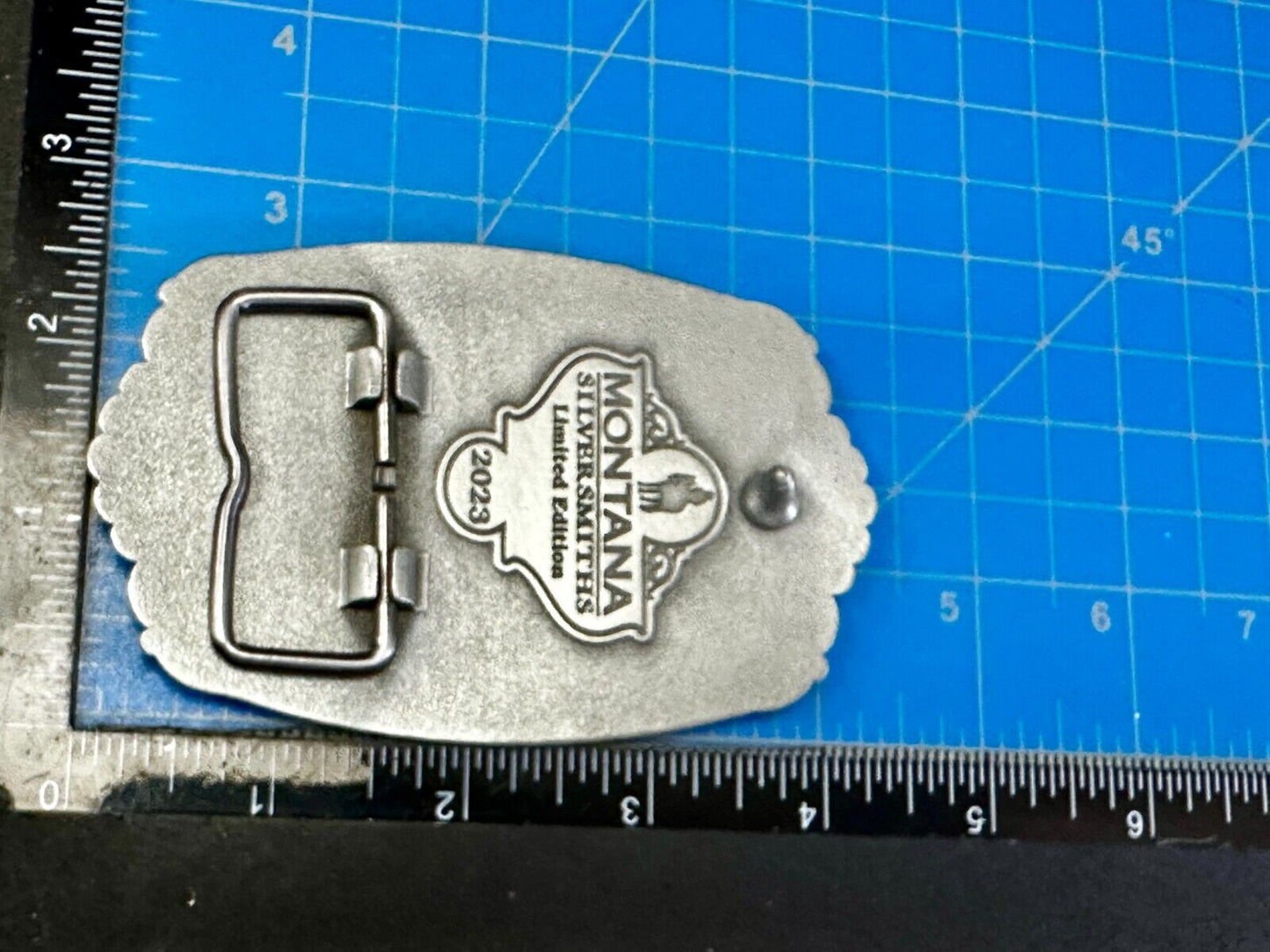 2023 Pendleton whiskey Let'er Buck Rodeo Cowboy Montana Silversmiths Belt Buckle