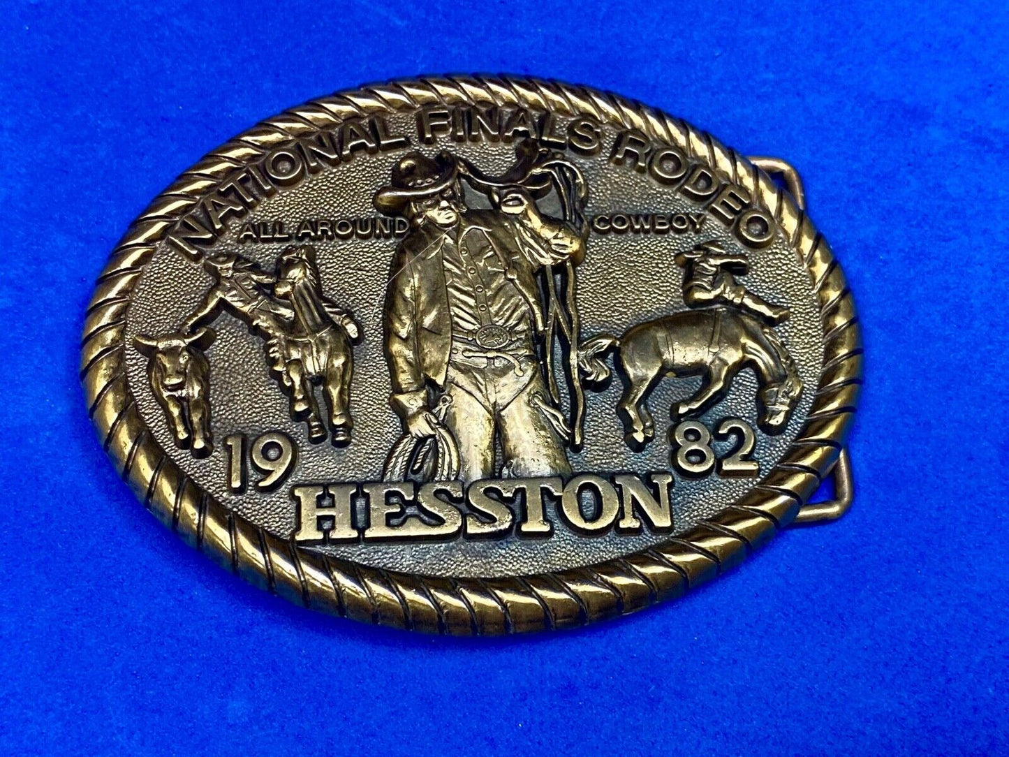 1982 Nfr Hesston Rodeo Finals, Limited Edition Collector's Belt Buckle