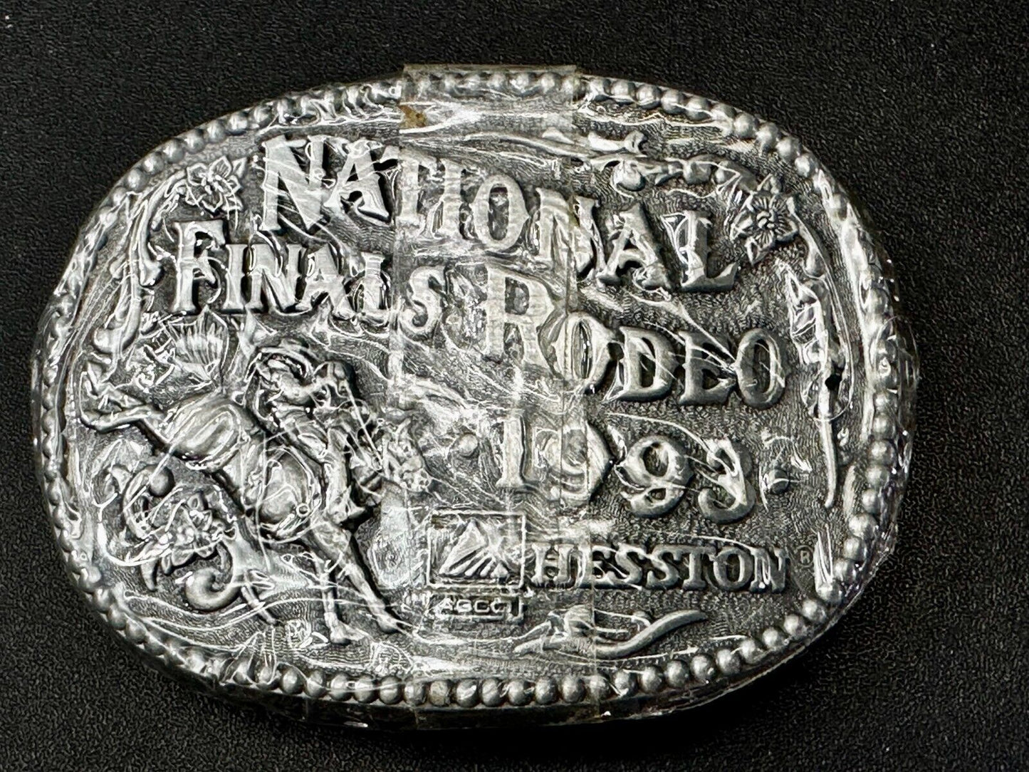 1993 Hesston National Finals Rodeo NFR Cowboys Youth Size NOS Belt Buckle