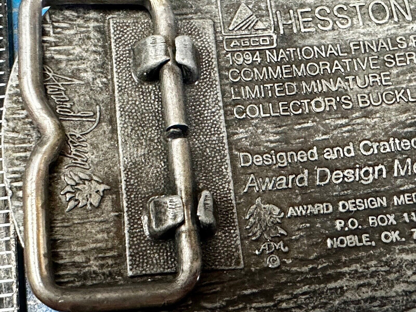 1994 NFR National Finals Rodeo NOS Youth Size Hesston Commemorative Belt Buckle