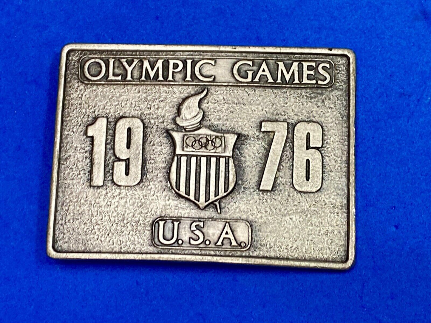 Vintage 1976 Olympic Games Commemorative Belt Buckle By Bergamot Brass Works