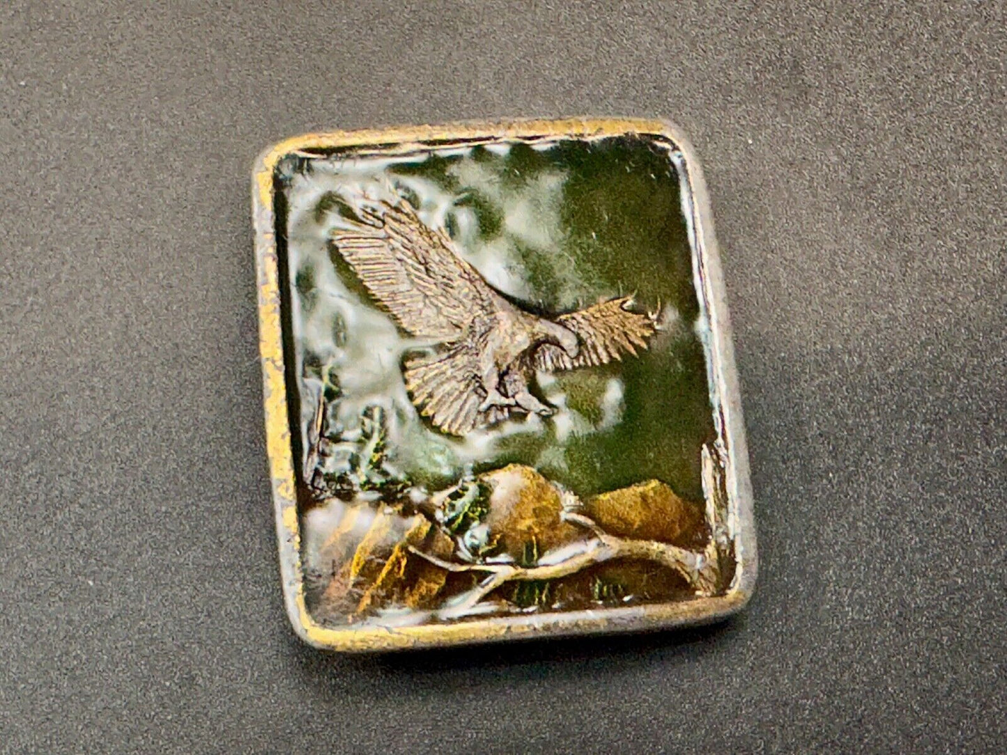 Bald Eagle Commemorative Large Sea Bird Indiana Metal Craft 1972 Belt Buckle