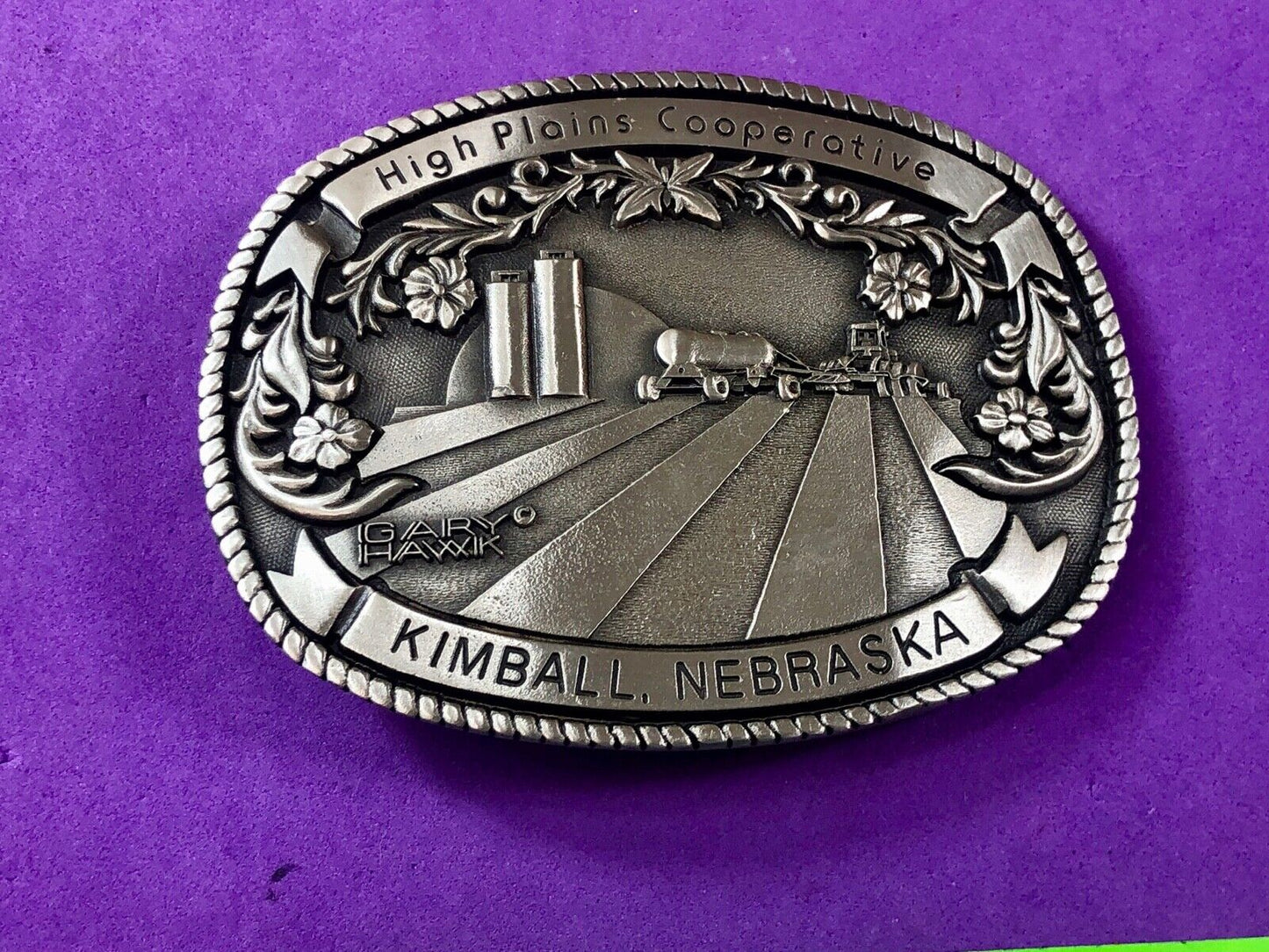 1987 Collector Series HIGH PLAINS COOPERATIVE Kimball NE 330 of 500 Belt Buckle