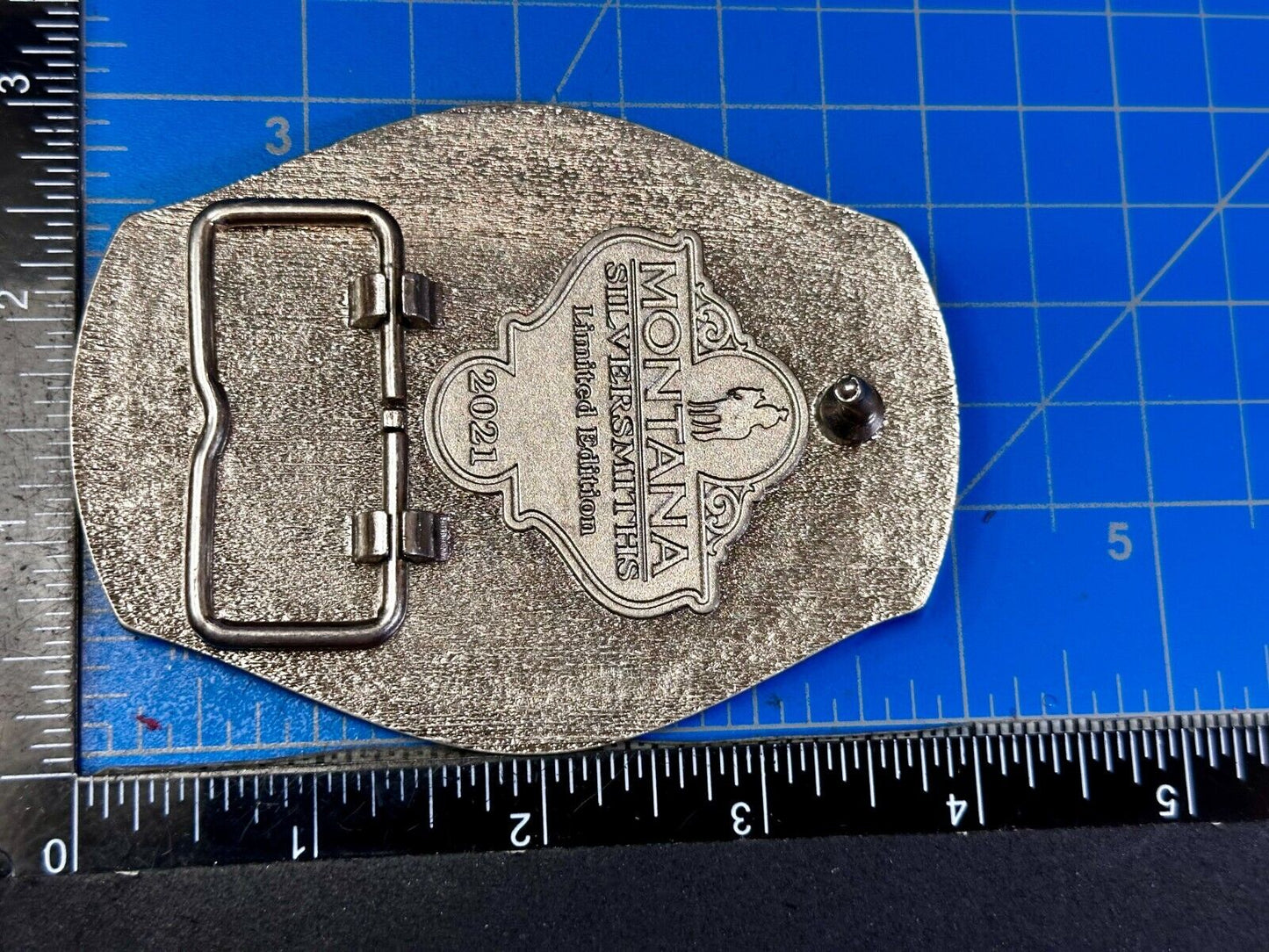 2021 Pendleton Whiskey Let'er Buck Rodeo Cowboy Montana Silversmiths Belt Buckle