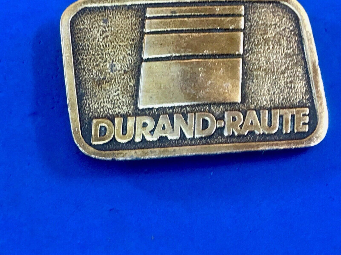 Vintage Durand - Raute Milling Machinery belt buckle by Adaisy