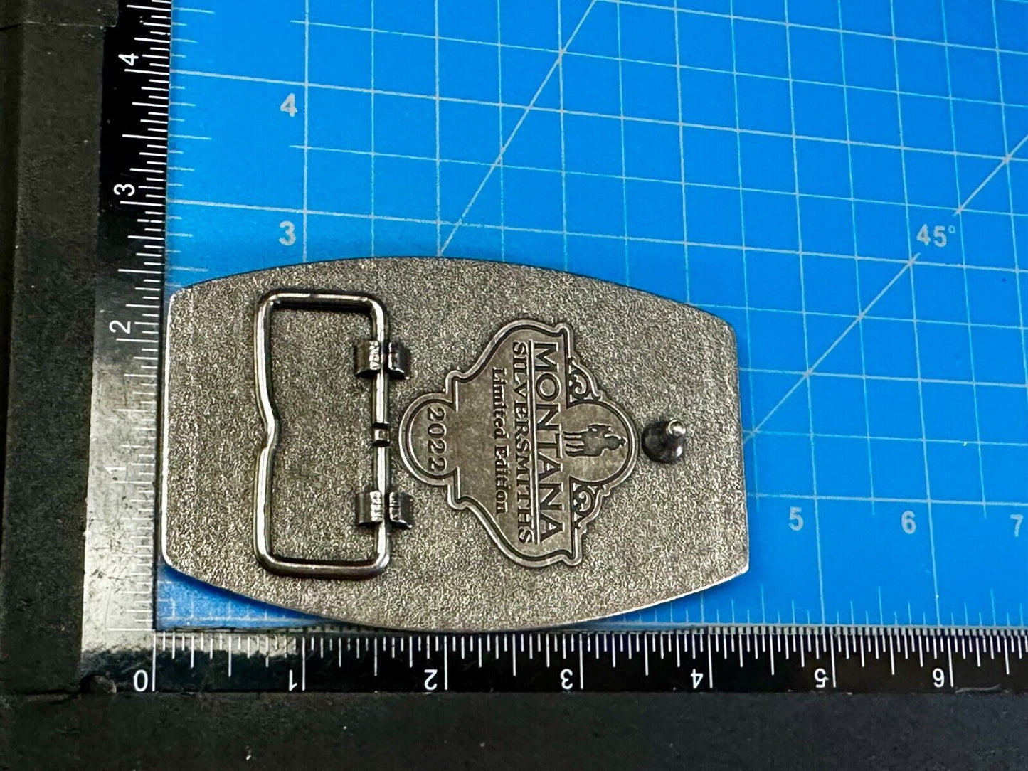 2022 Pendleton whiskey Let'er Buck Rodeo Cowboy Belt Buckle Montana Silversmiths