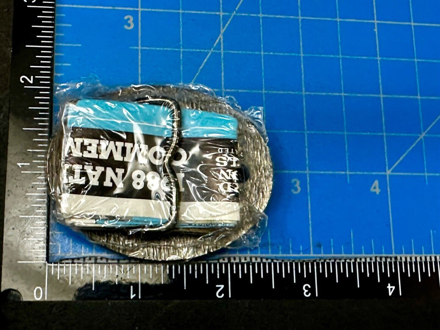 1988 NOS Youth Size NFR National Finals Rodeo Cowboy Collectors Kids Belt Buckle