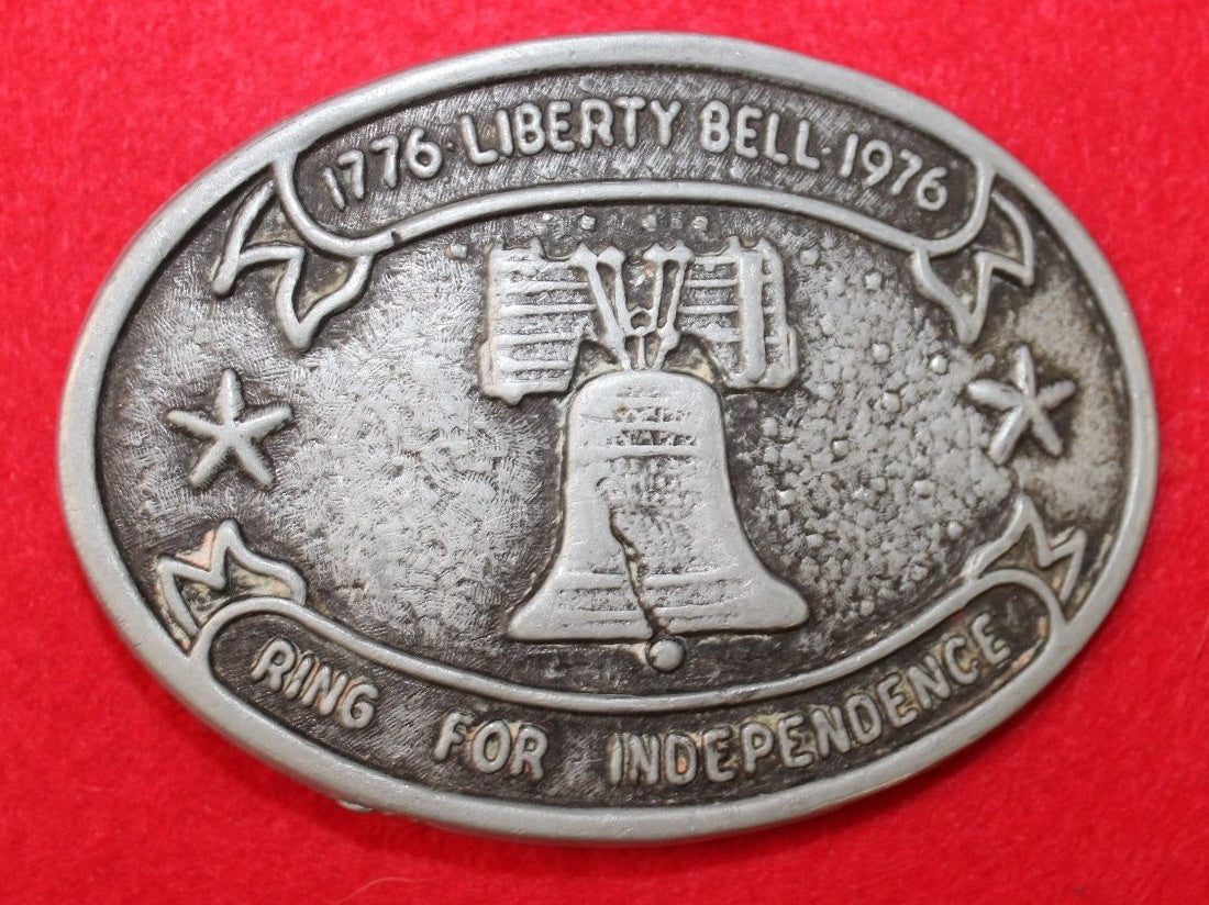 Vintage 1976 **Liberty Bell Ring For Independence** Belt Buckle