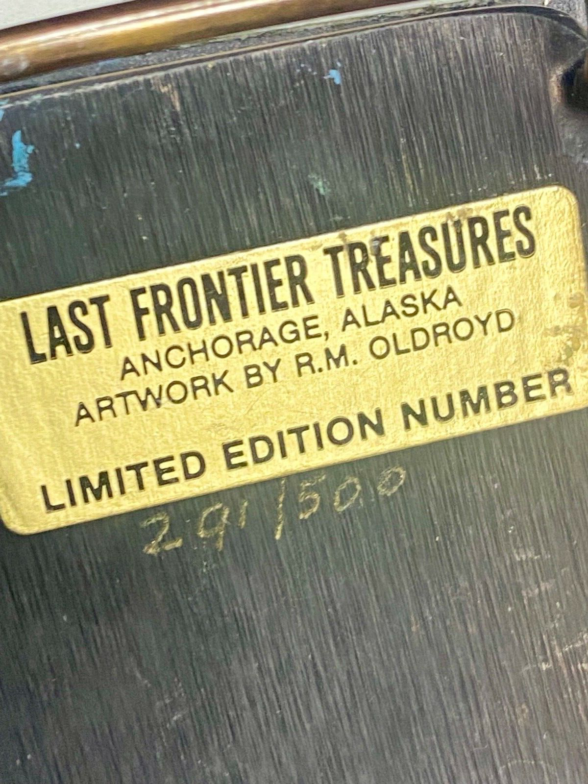 Vintage 86 Alaska Horseshoe Pitchers Belt Buckle Limited Ak Frontier Treasures
