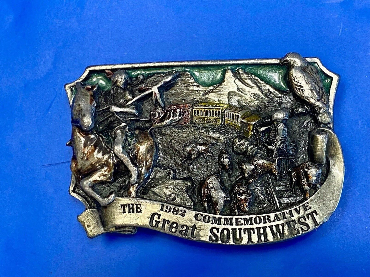 The Great Southwest 1982 Limited Ed. Commemorative Vintage Belt Buckle