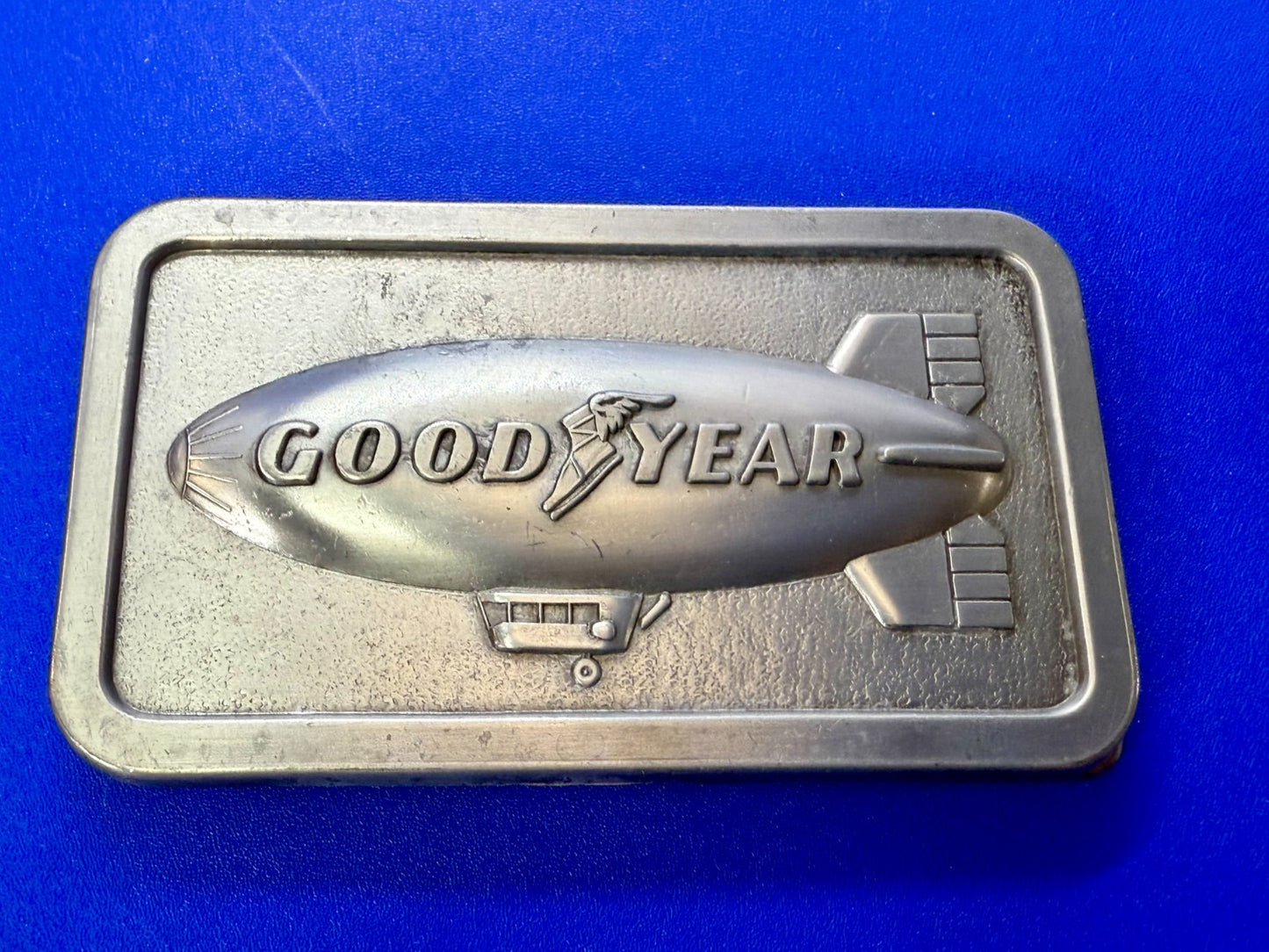 The Goodyear Blimp Tire & Rubber Company Air Ship Vintage 1974 Promo Belt Buckle